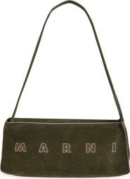 Marni Museo Pochette Suede Hobo Bag