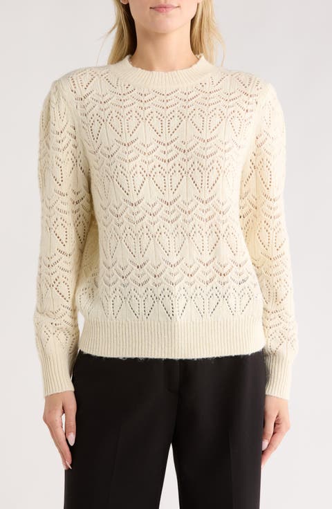 Sparklke Pointelle Stitch Sweater