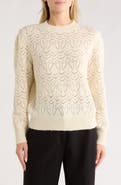 Melrose and Market Sparklke Pointelle Stitch Sweater