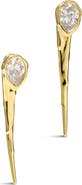 Alexis Bittar Asterales Cubic Zirconia Spear Front Back Earrings