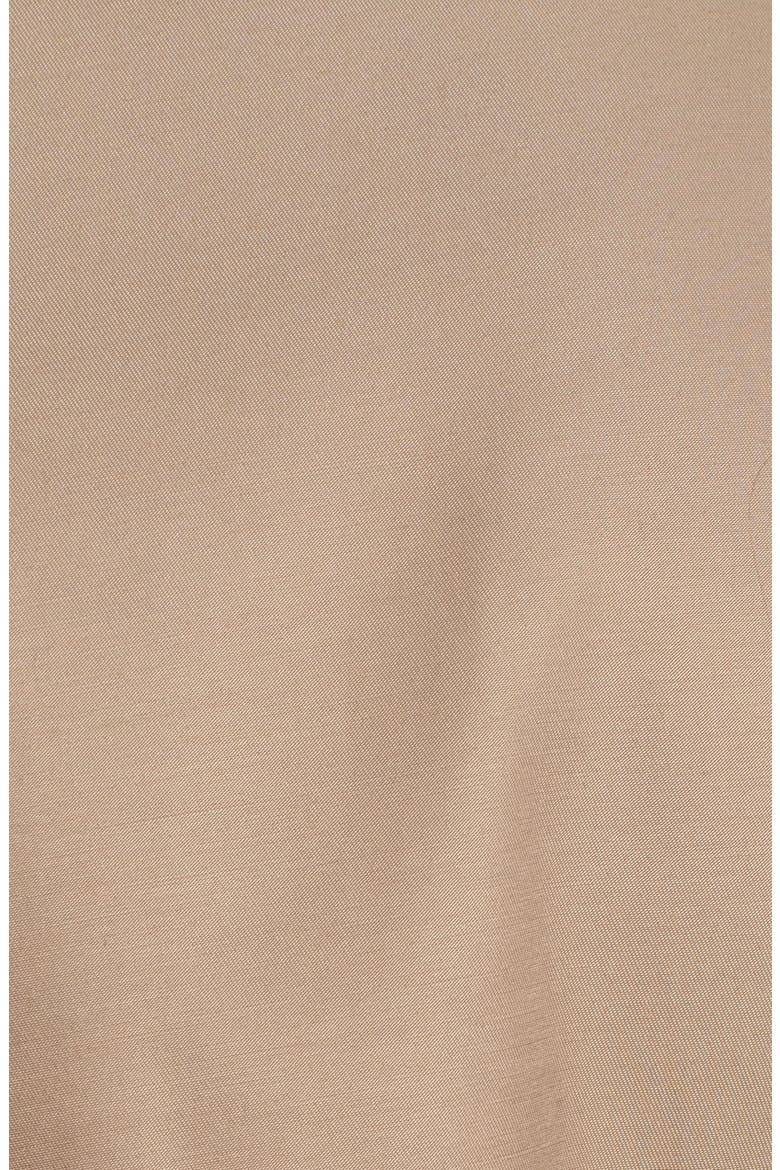 Faux Leather Trim Trench Coat, Alternate, color, SAND