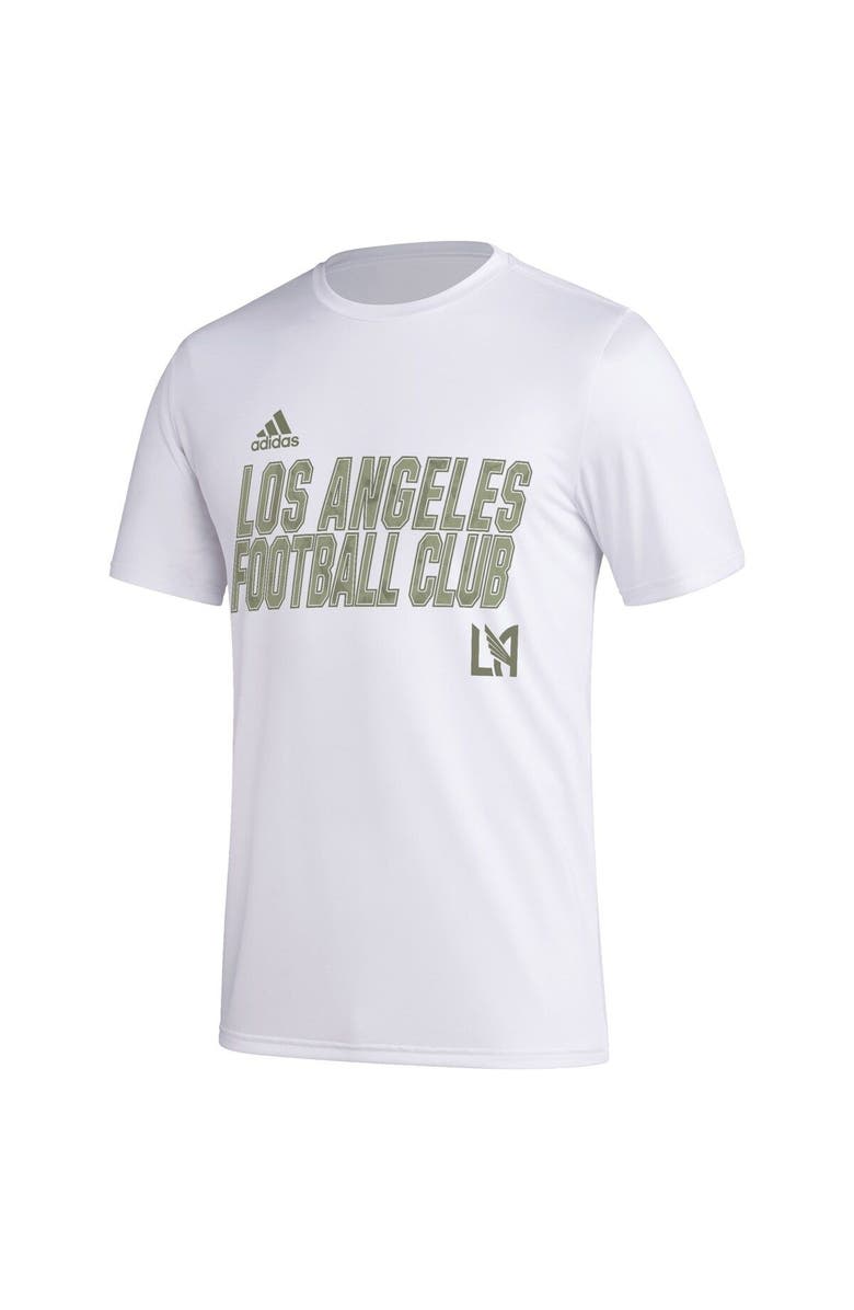 adidas Men's adidas White LAFC Team Jersey Hook AEROREADY T-Shirt, Alternate, color, White