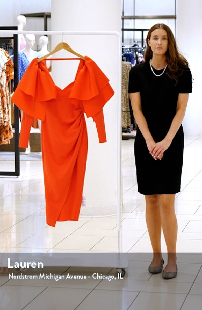 Ruffle Sleeve Midi Dress, sales video thumbnail