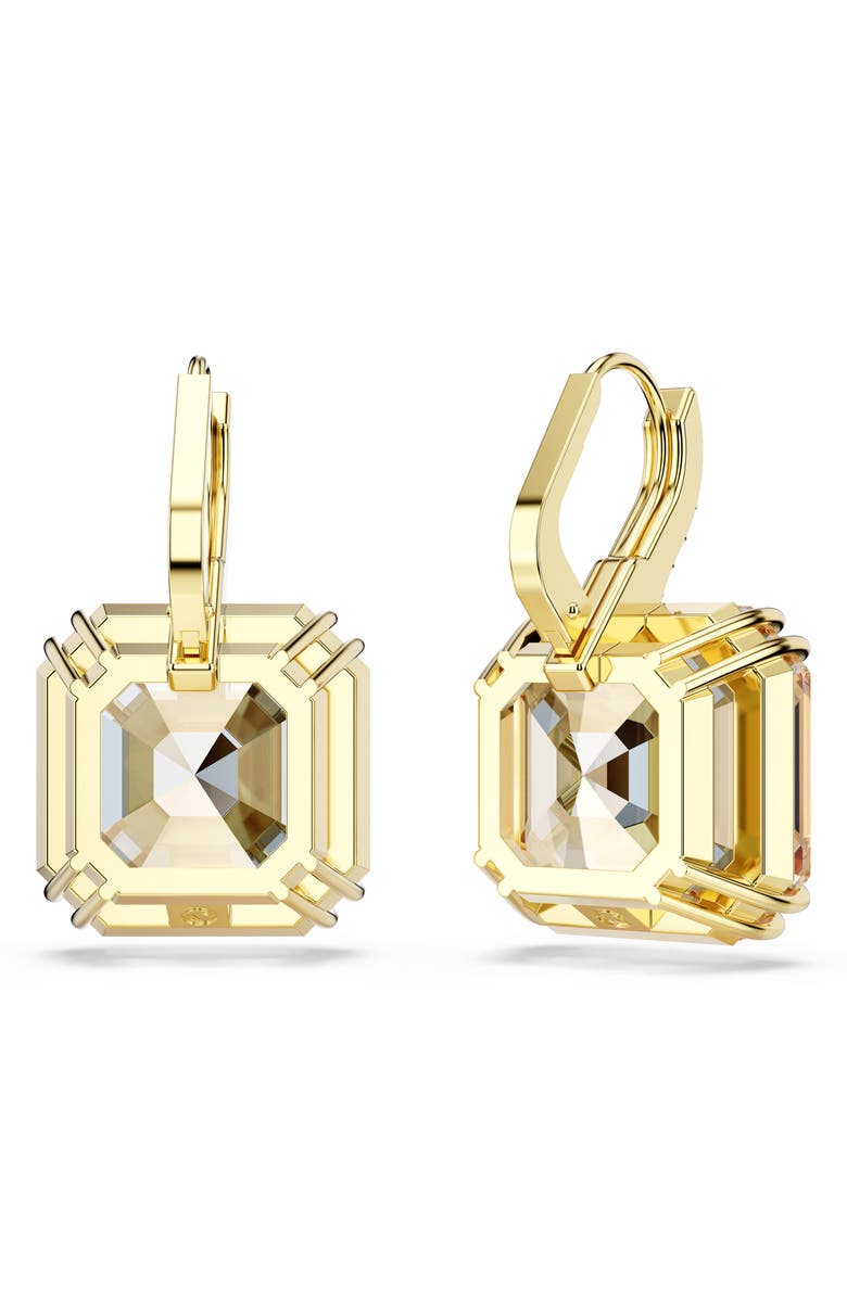 Swarovski Millenia Square Drop Earrings, Alternate, color, Gold/ Multi