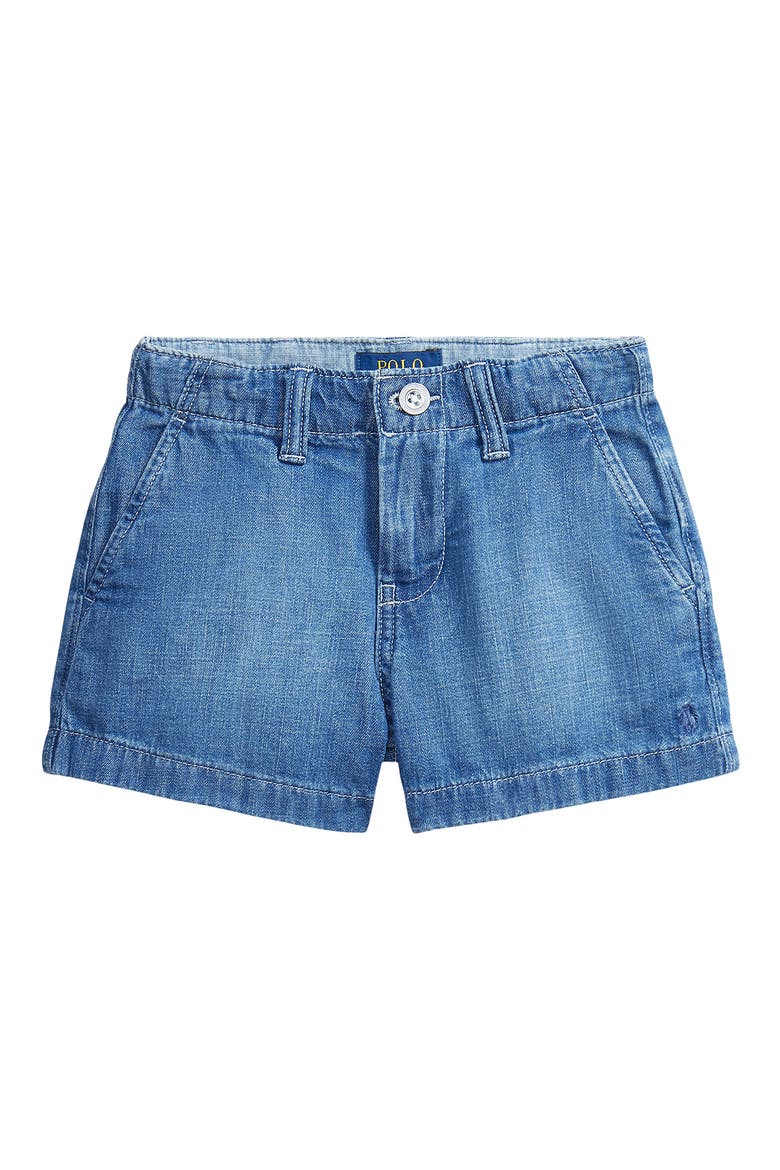 Kids' Denim Shorts, Main, color, ANDORIA WASH