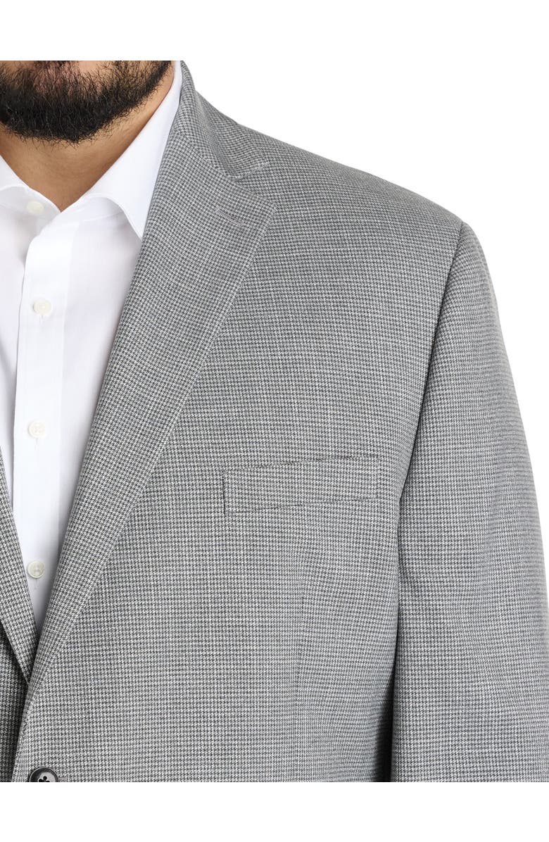 Michael Kors Big & Tall Houndstooth Sport Coat, Alternate, color, Grey