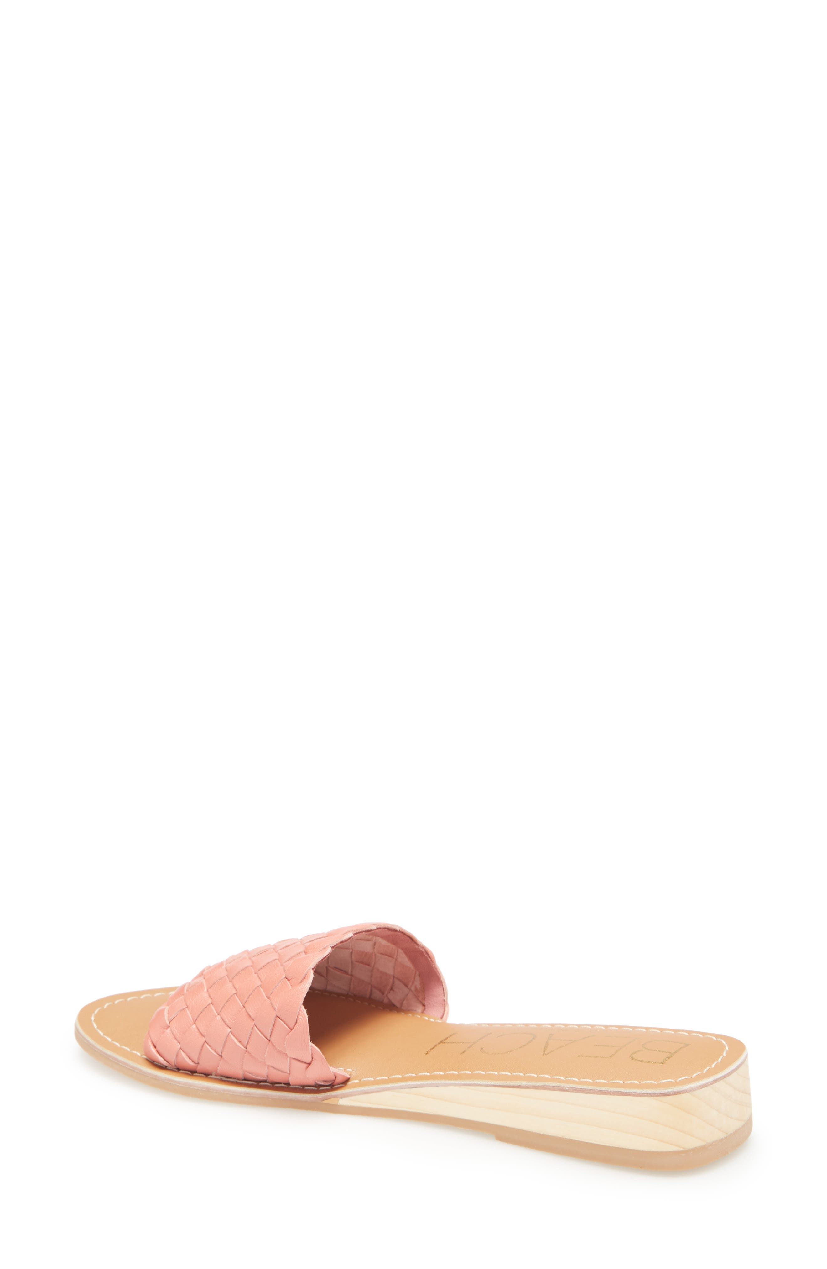 Pipeline Slide Sandal, Alternate, color, CORAL LEATHER