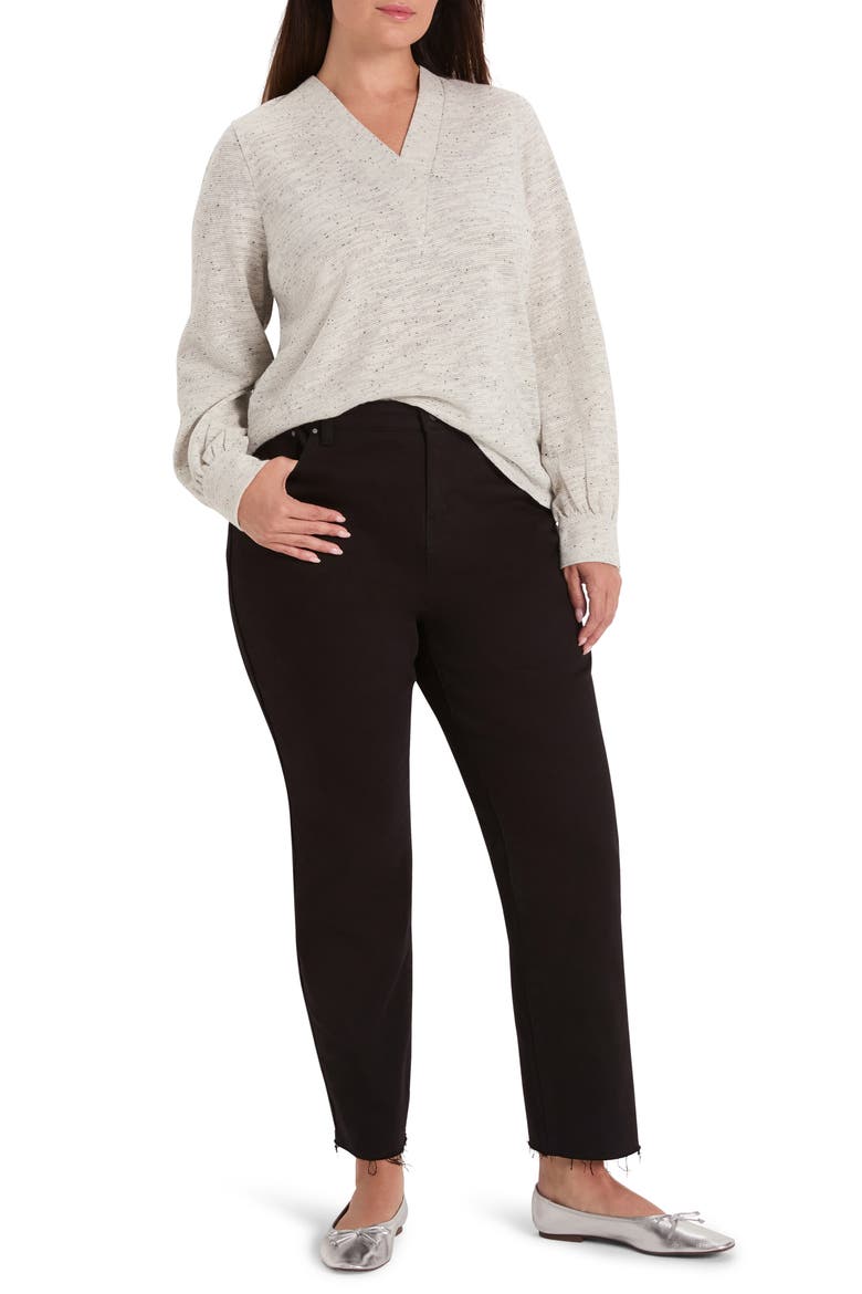 Downtown Sparkle Nep Knit Top, Alternate, color, GREY MIX