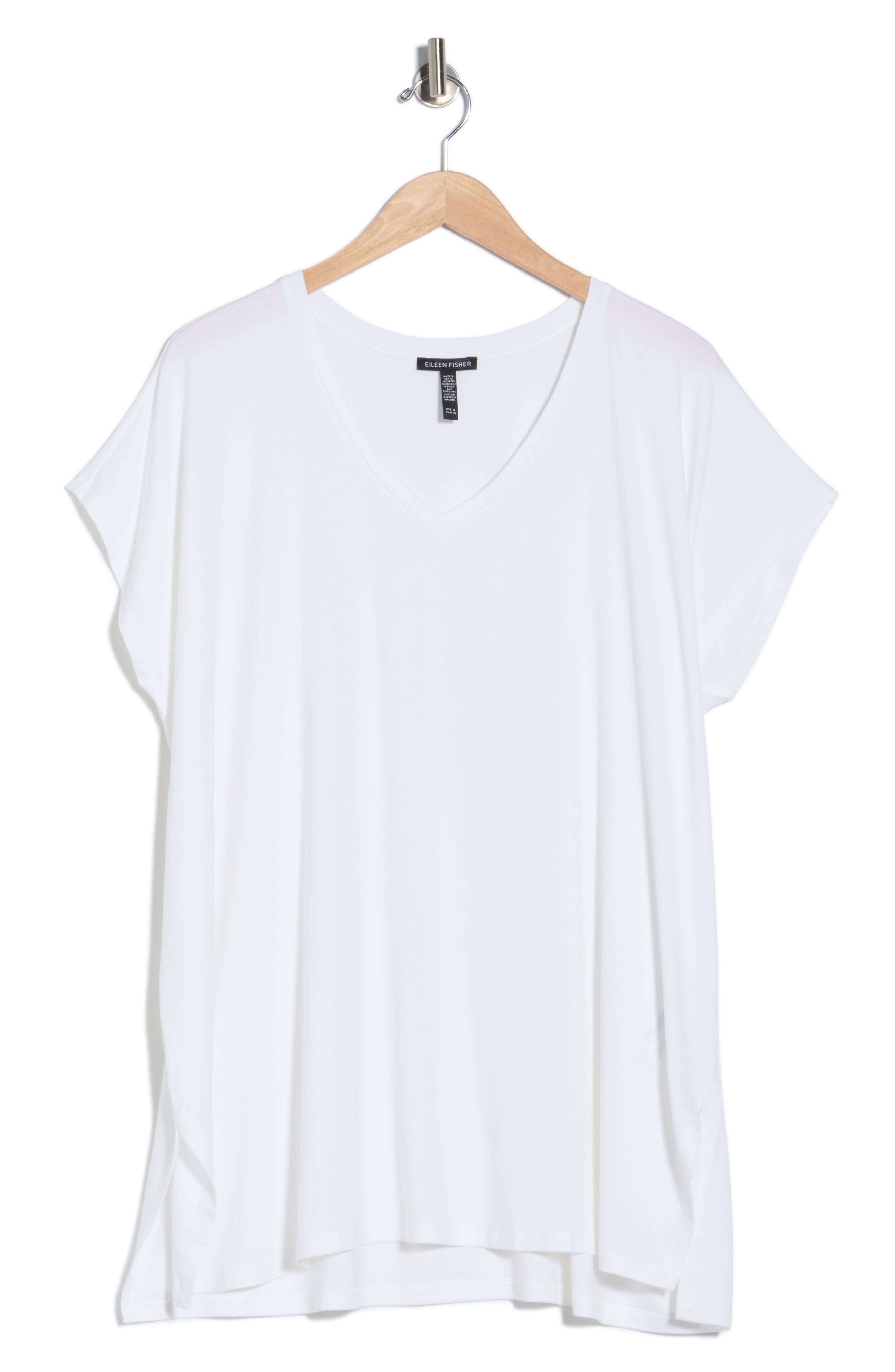 Eileen Fisher V-Neck Long Boxy Top