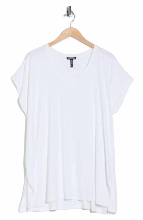 Eileen Fisher V-Neck Long Boxy Top