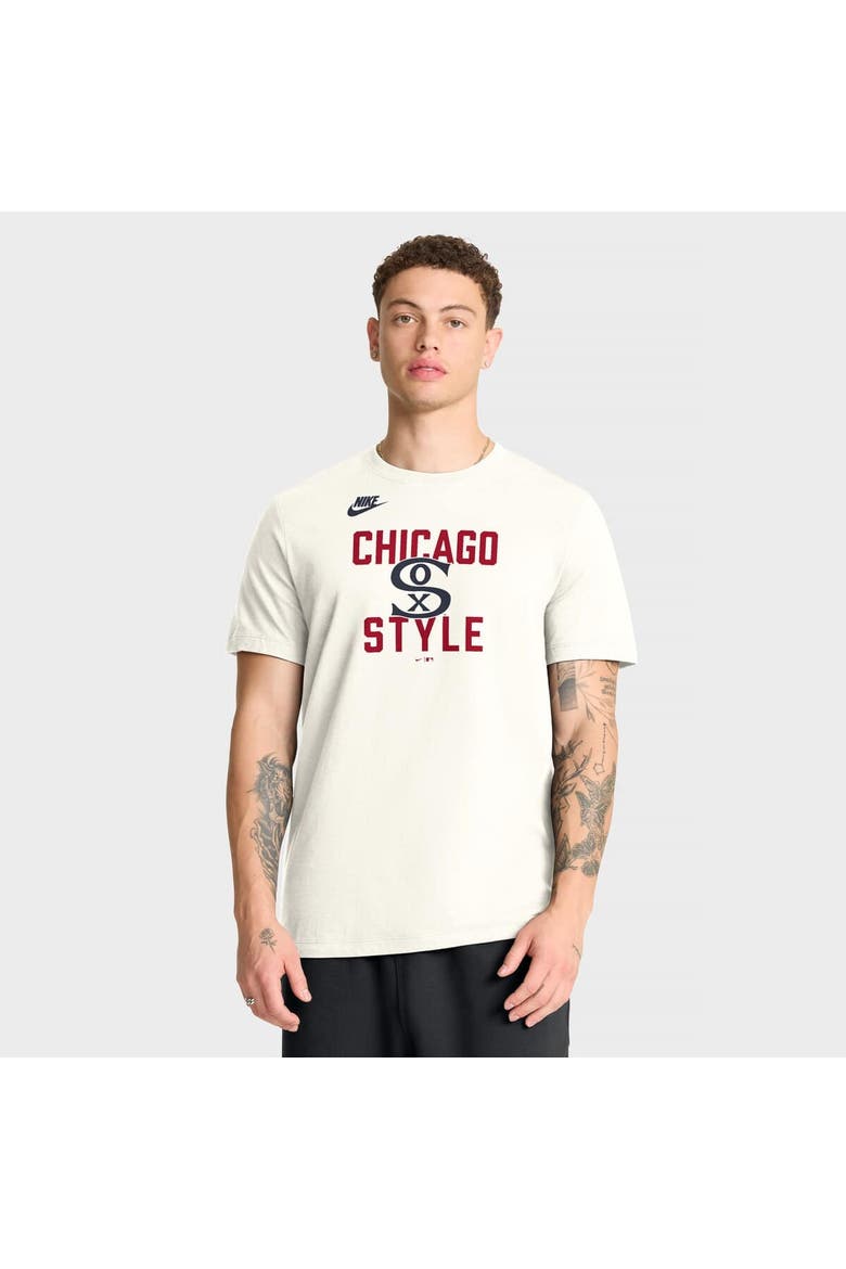 Men's Nike Cream Chicago White Sox Cooperstown Collection ‘70s Inspired T-Shirt, Main, color, Cream