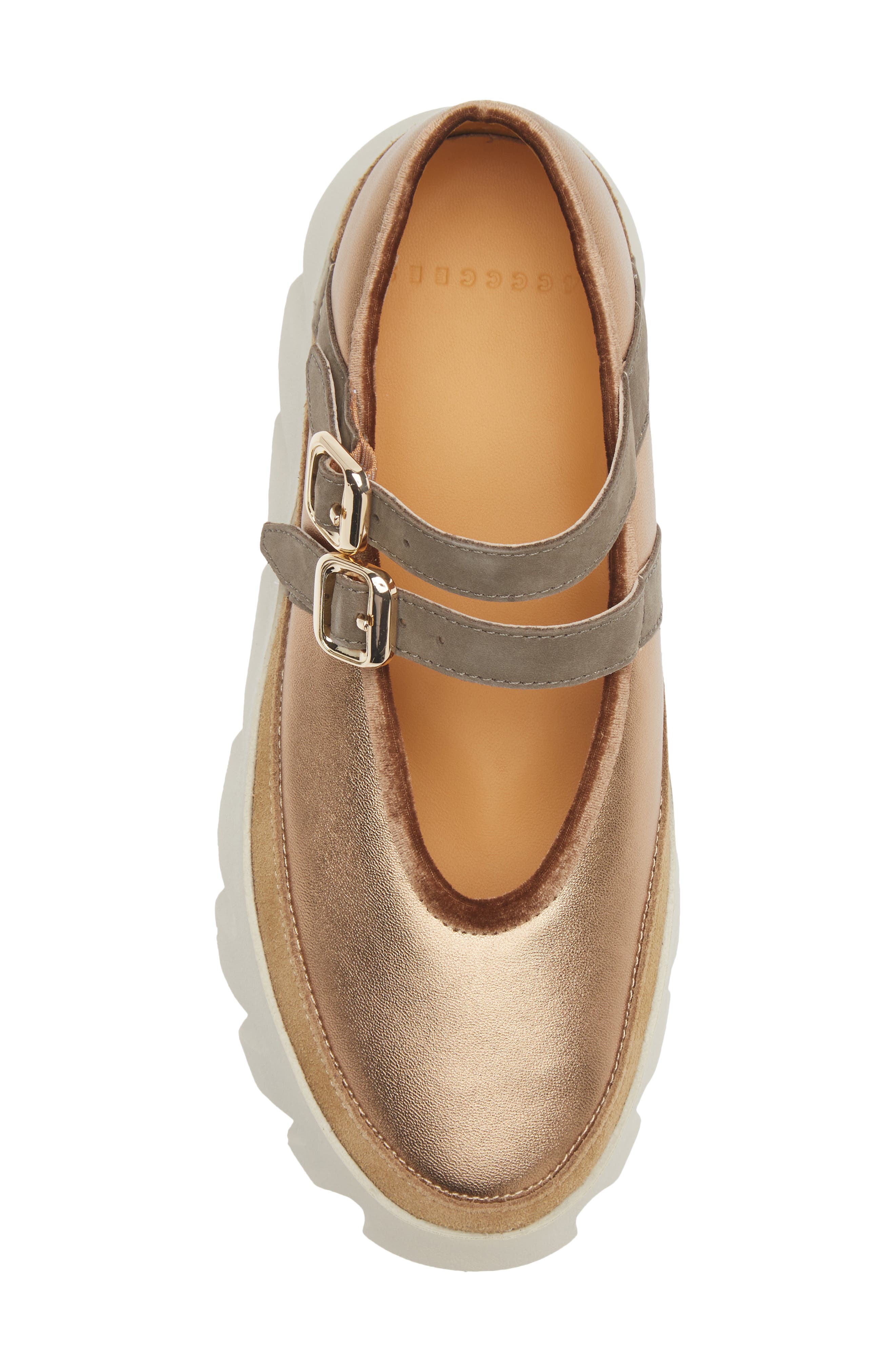 4CCCCEES Tura Ballet Platform Loafer, Alternate, color, Brass/ Brass