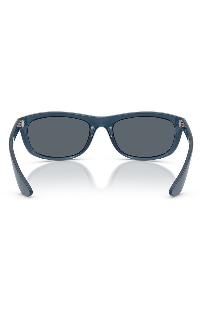 Ray-Ban 62mm Oversize Rectangular Sunglasses, Alternate, color, Dark Blue