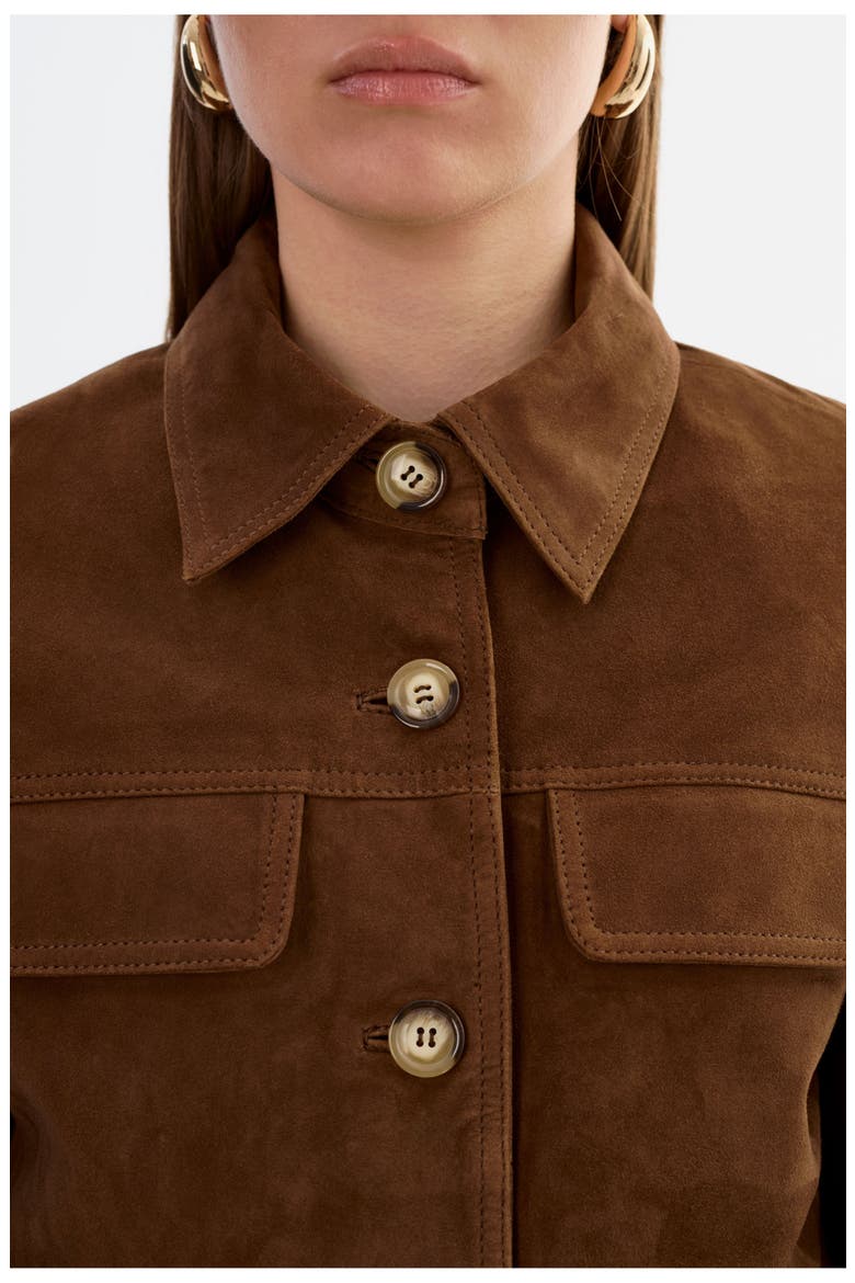 Jolene | Suede Jacket, Alternate, color, Brown