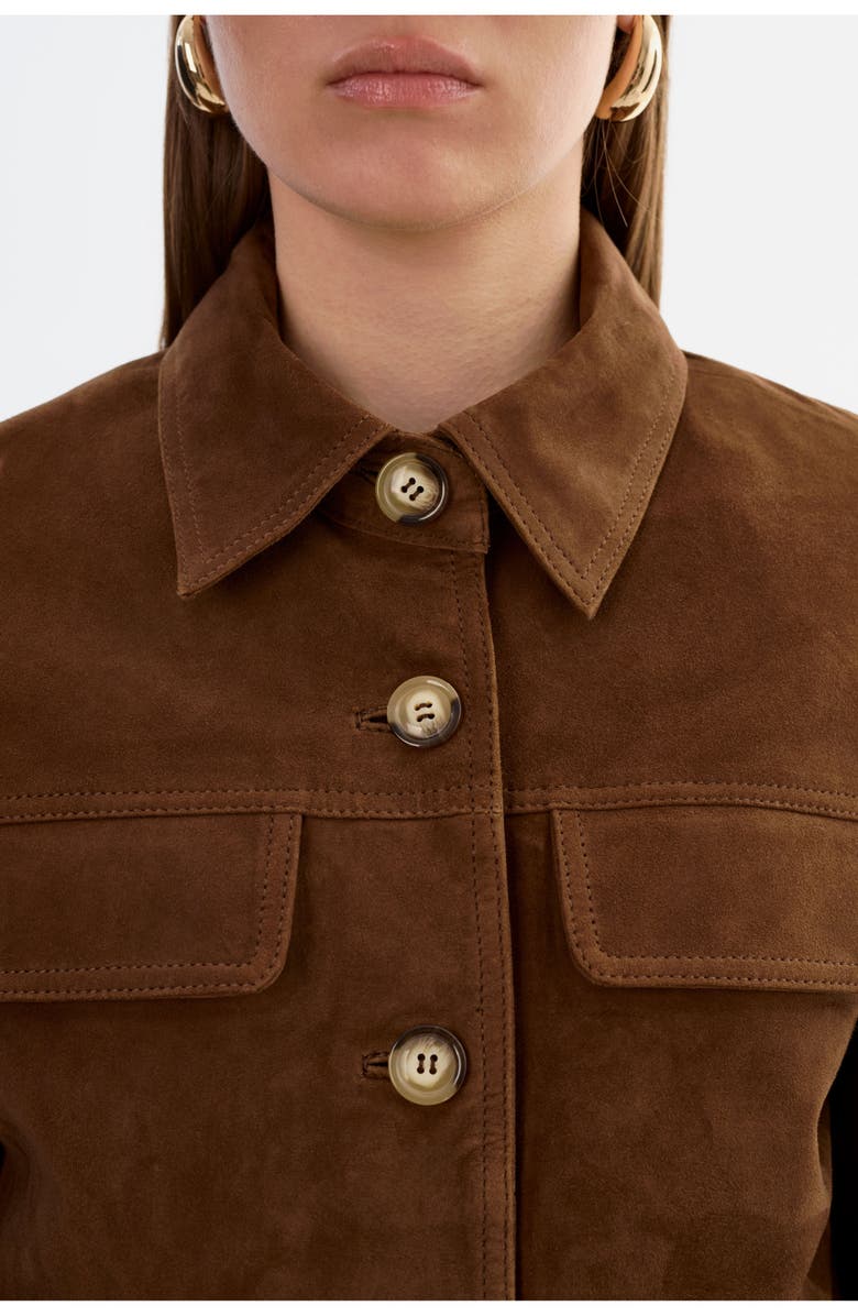 LAMARQUE Jolene | Suede Jacket, Alternate, color, Brown