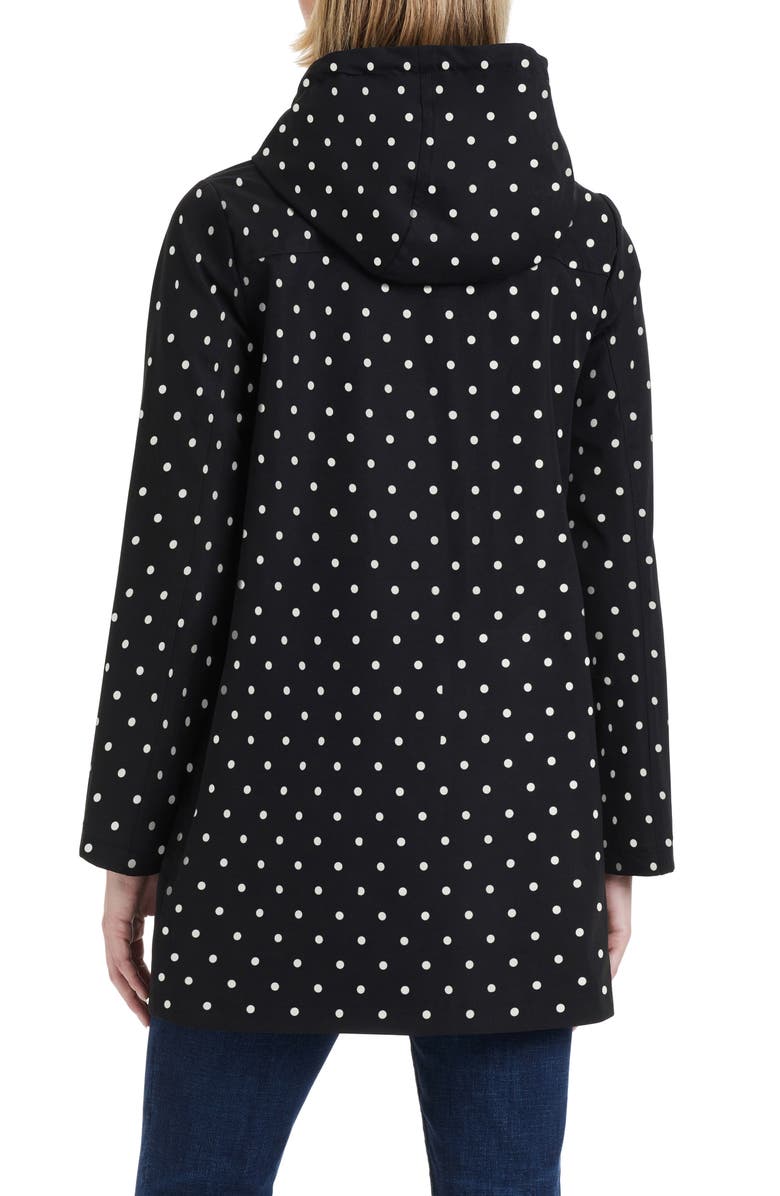Kate Spade New York Hooded A-Line Jacket, Alternate, color, Lily Dot