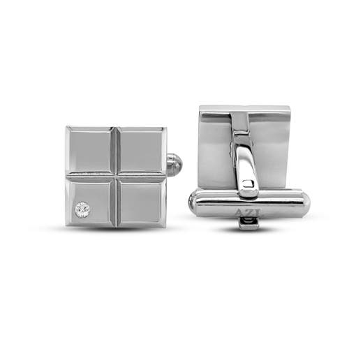 Anna Zuckerman Ventana Square Cufflinks In Metallic