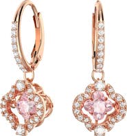 Swarovski Una Clover Crystal Drop Earrings