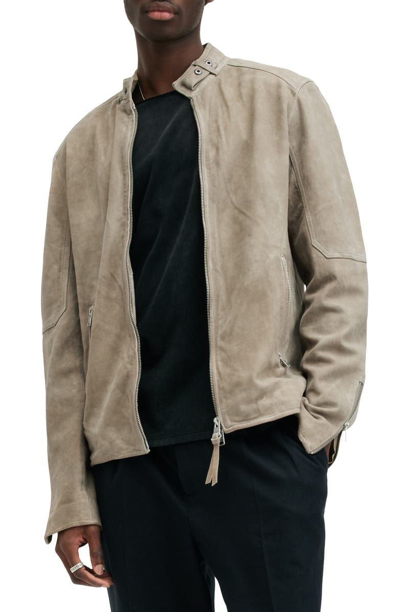 AllSaints Cora Suede Jacket, Main, color,