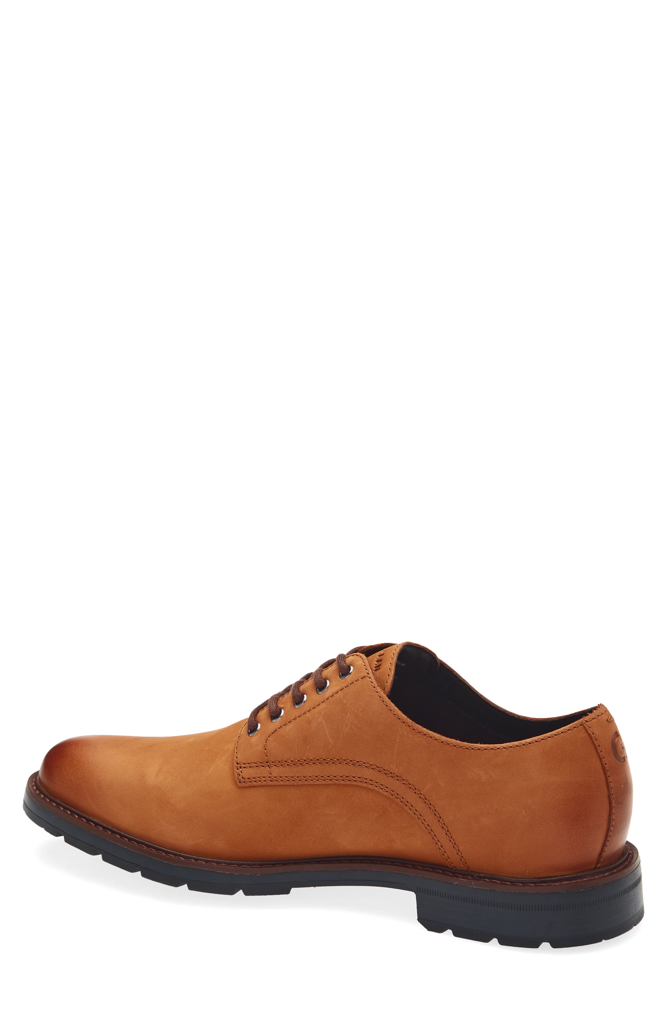 Cole Haan Chamberlin Grand Plain Toe Derby, Alternate, color, British Tan Nubuck / Black