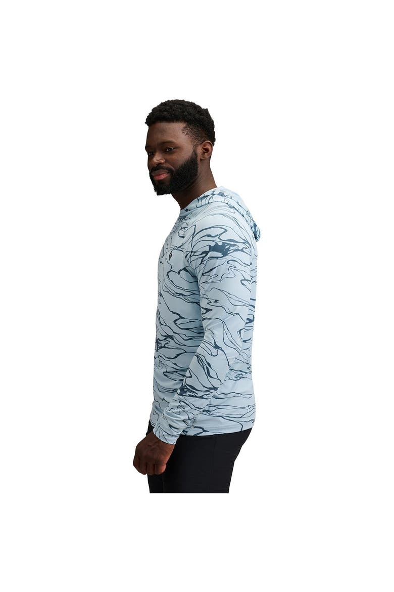 Alpenglow Hooded Shirt - Men's, Alternate, color, Relief/Fog Blue/Midnight Blue