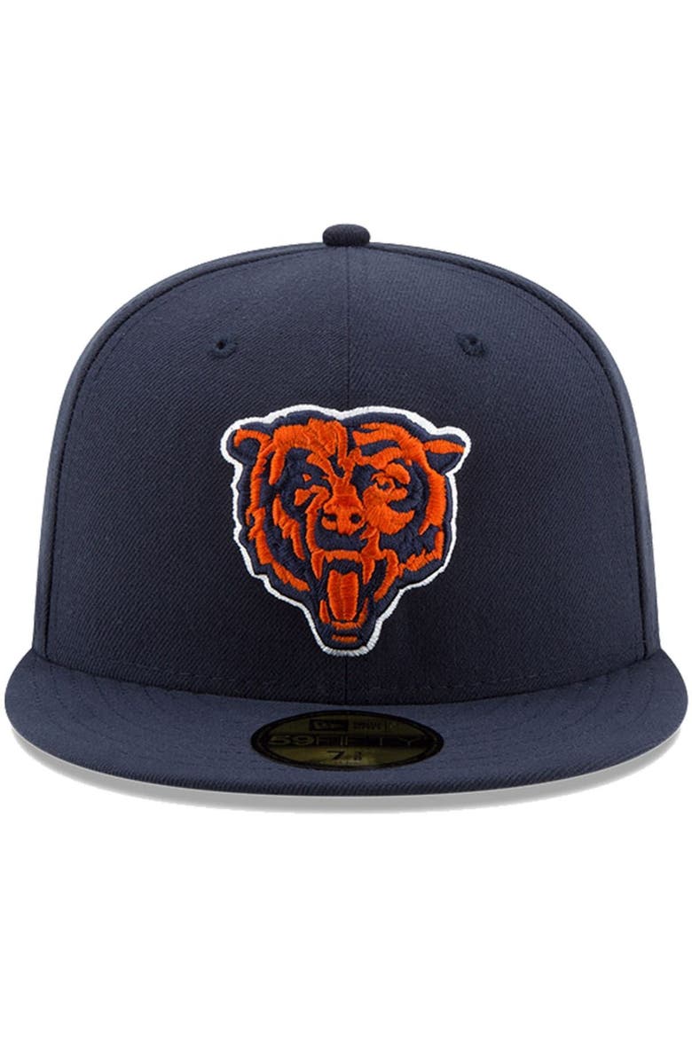 Men's New Era Navy Chicago Bears Team Basic 59FIFTY Fitted Hat, Alternate, color, NAVY