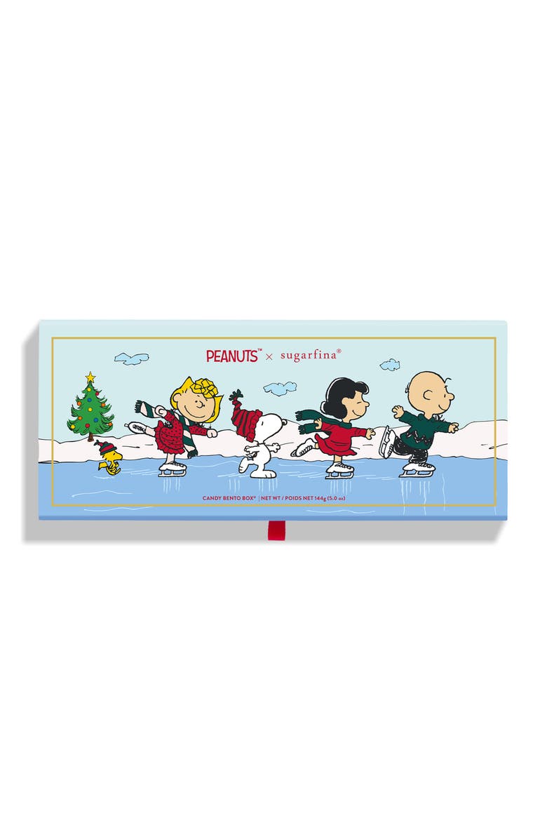 sugarfina x Peanuts Holiday 3-Piece Candy Pop-Up Bento Box, Main, color,