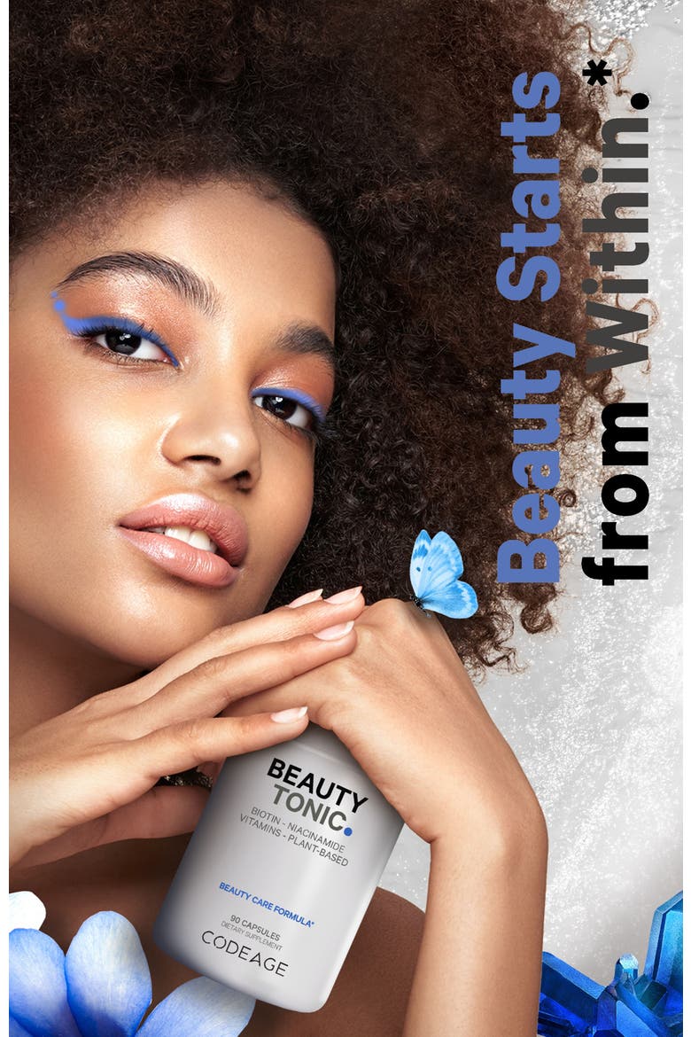 Beauty Tonic Biotin Supplement + Vitamins & Minerals, Alternate, color, White