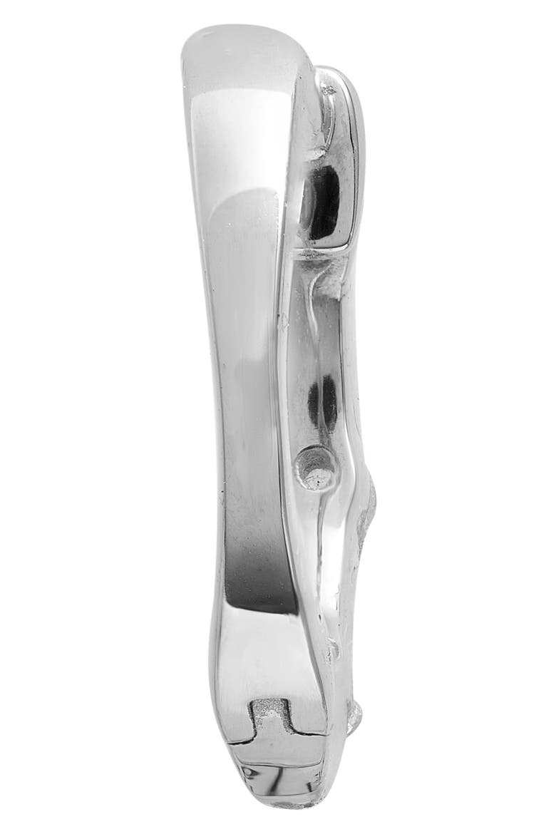 Zoe Louise Mini Diamond Huggie Hoop Earrings, Alternate, color, WHITE GOLD/ DIAMOND