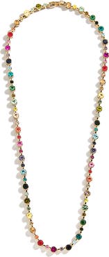 BaubleBar Round Bezel Tennis Necklace