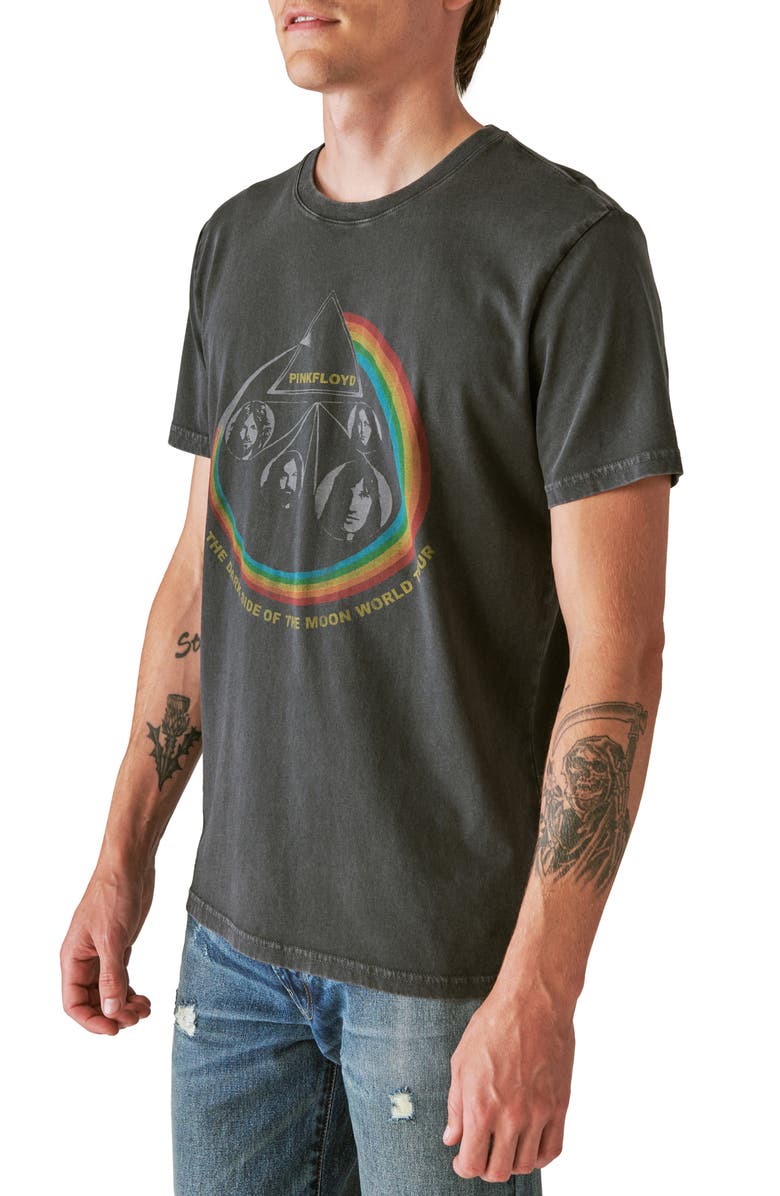 Lucky Brand Pink Floyd Rainbow Graphic T-Shirt, Alternate, color, 