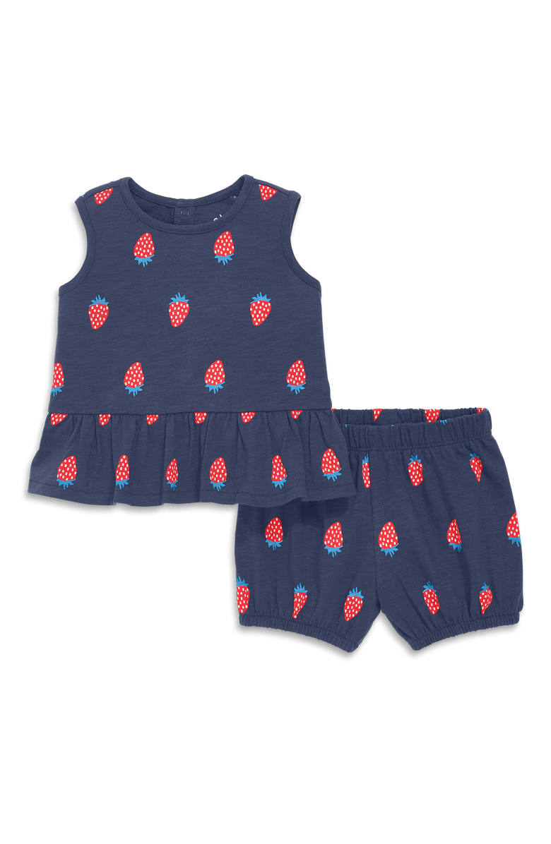 Primary Baby Tank & Bubble Short Set In Strawberry Fields, Main, color, 