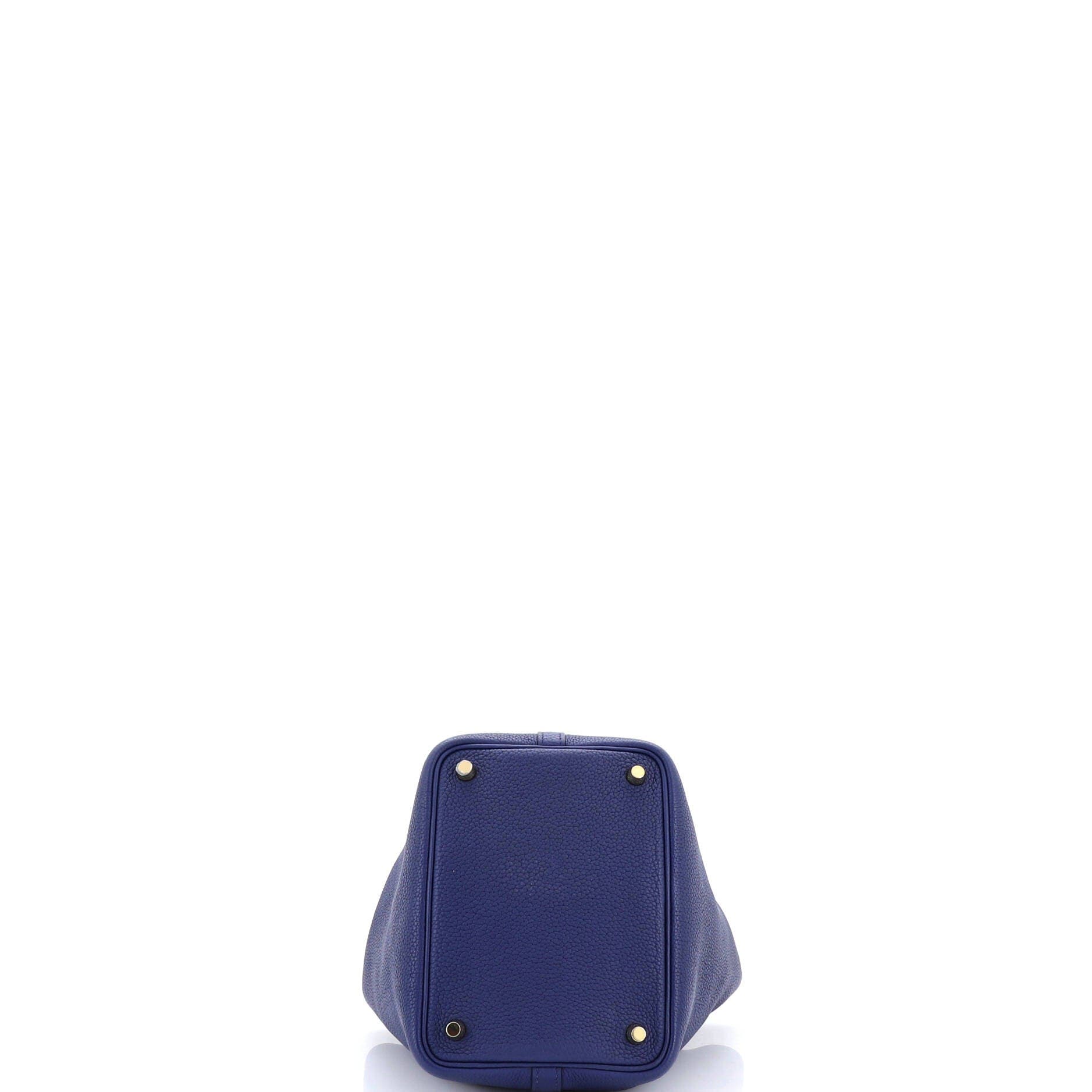 Pre-Owned Hermes Picotin Lock Bag Maurice PM, Alternate, color, Bleu Saphir