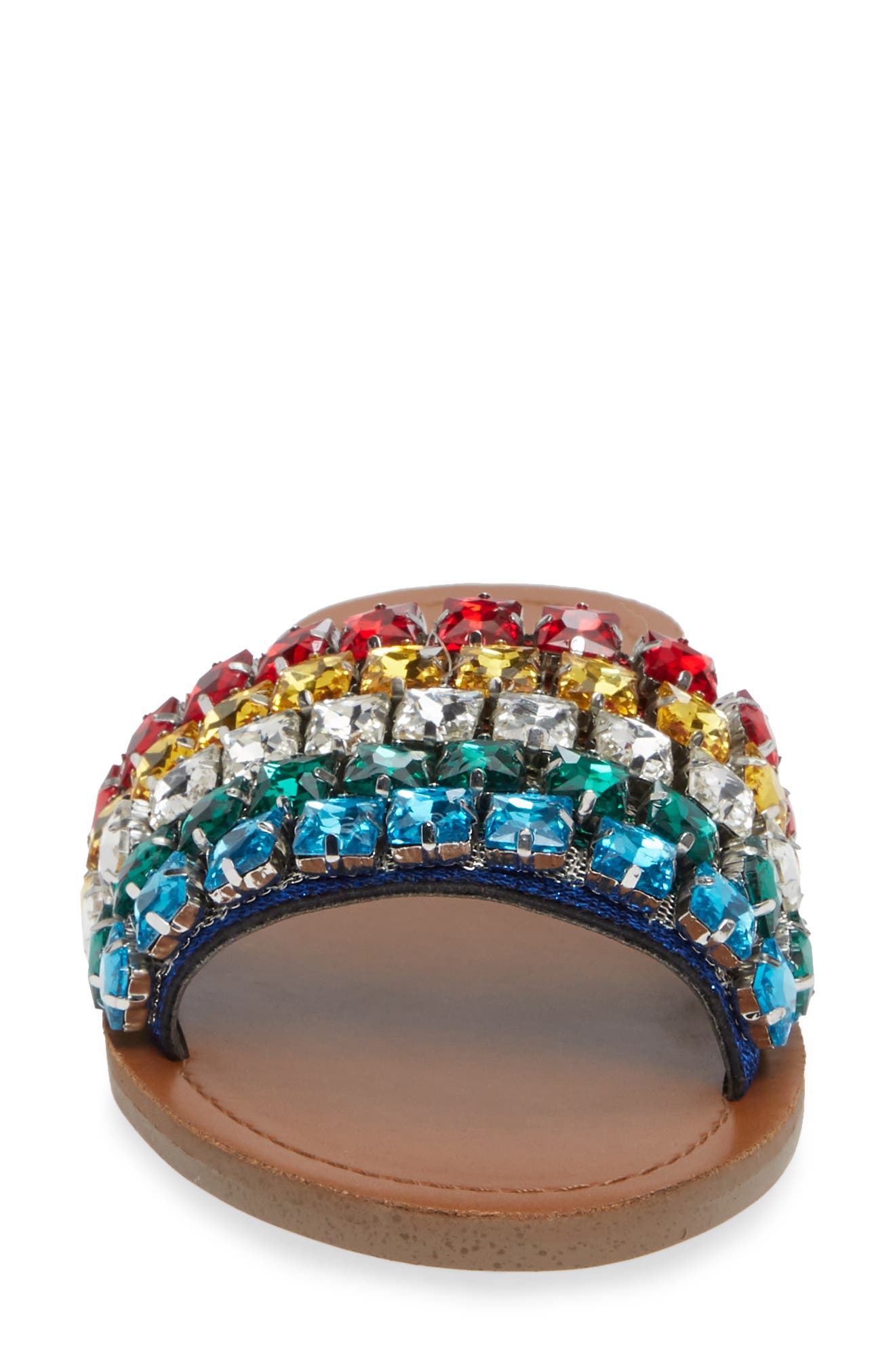 Steve Madden Serenade Crystal Embellished Slide Sandal, Alternate, color, 