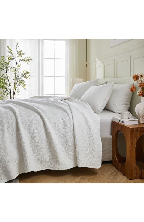 Flavia Cotton Stitched Quilt