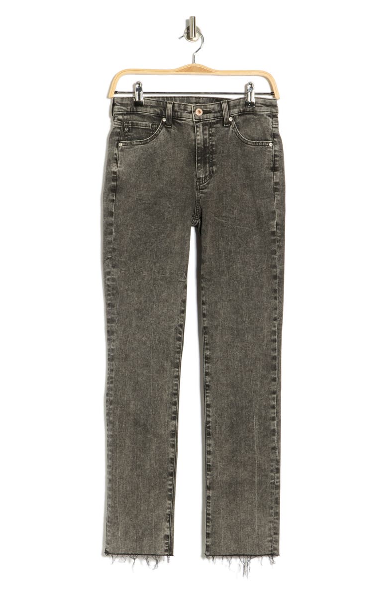 AG Mari High Waist Raw Hem Ankle Skinny Jeans, Main, color, Identity