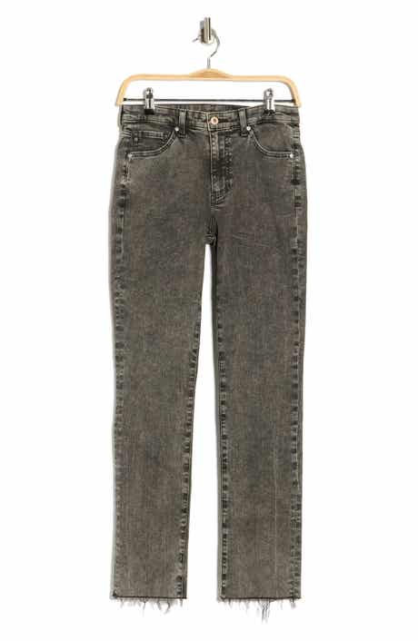 AG Mari High Waist Raw Hem Ankle Skinny Jeans