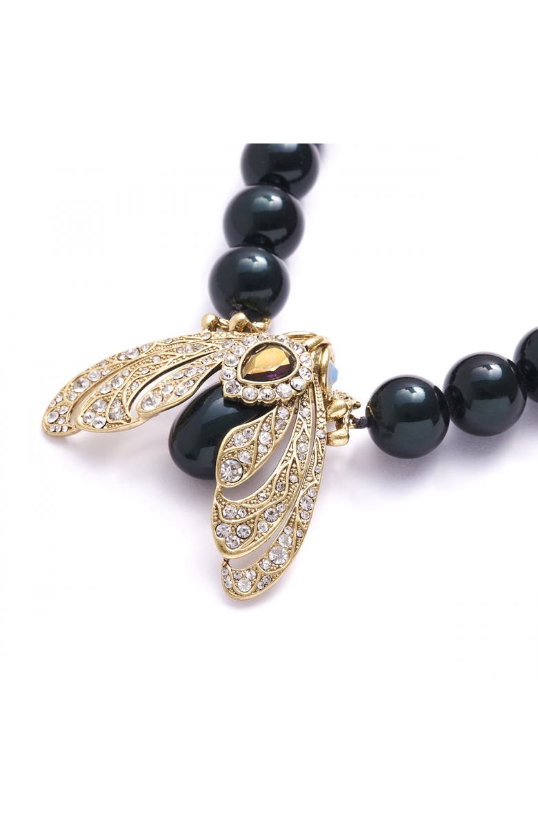 Bill Skinner Studio Bejewelled Moth Statement Necklace, Alternate, color, Moth