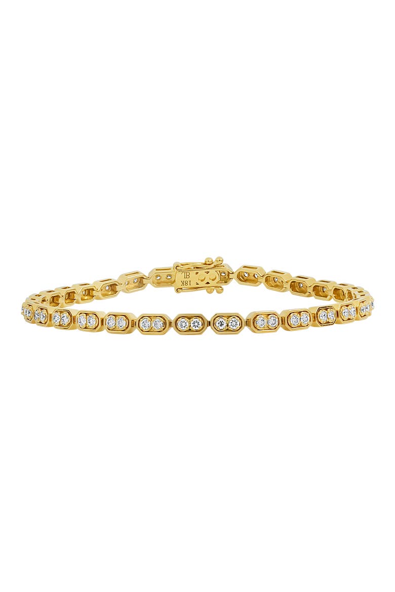 Florentine Diamond Tennis Bracelet, Main, color, 18K YELLOW GOLD