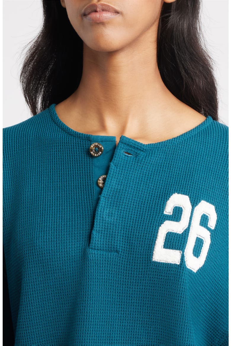 A Little Birdie Told Me Henley, Alternate, color, GREEN