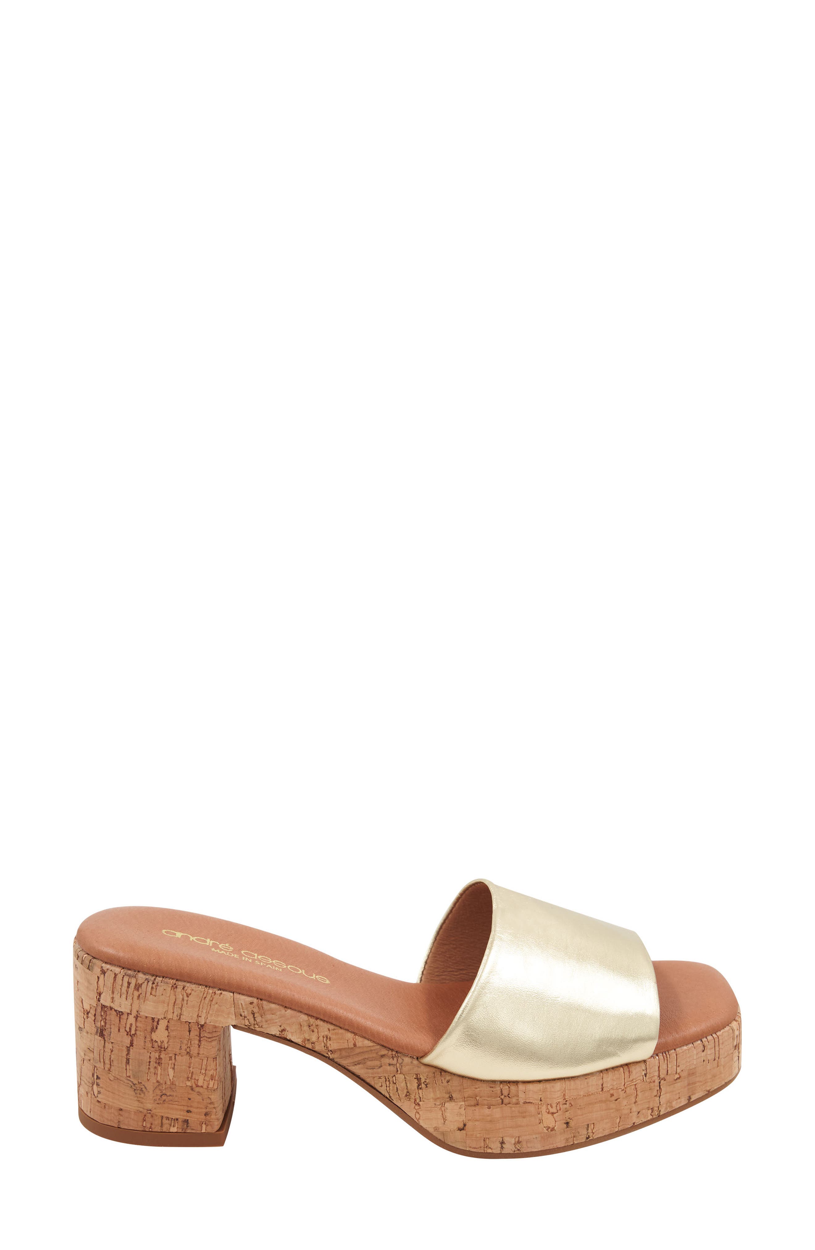 Cypress Slide Sandal, Alternate, color, GOLD