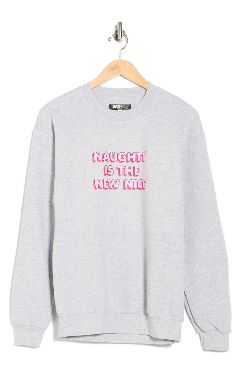 Beach Riot Amelia Graphic Sweatshirt, Main, color, Grey