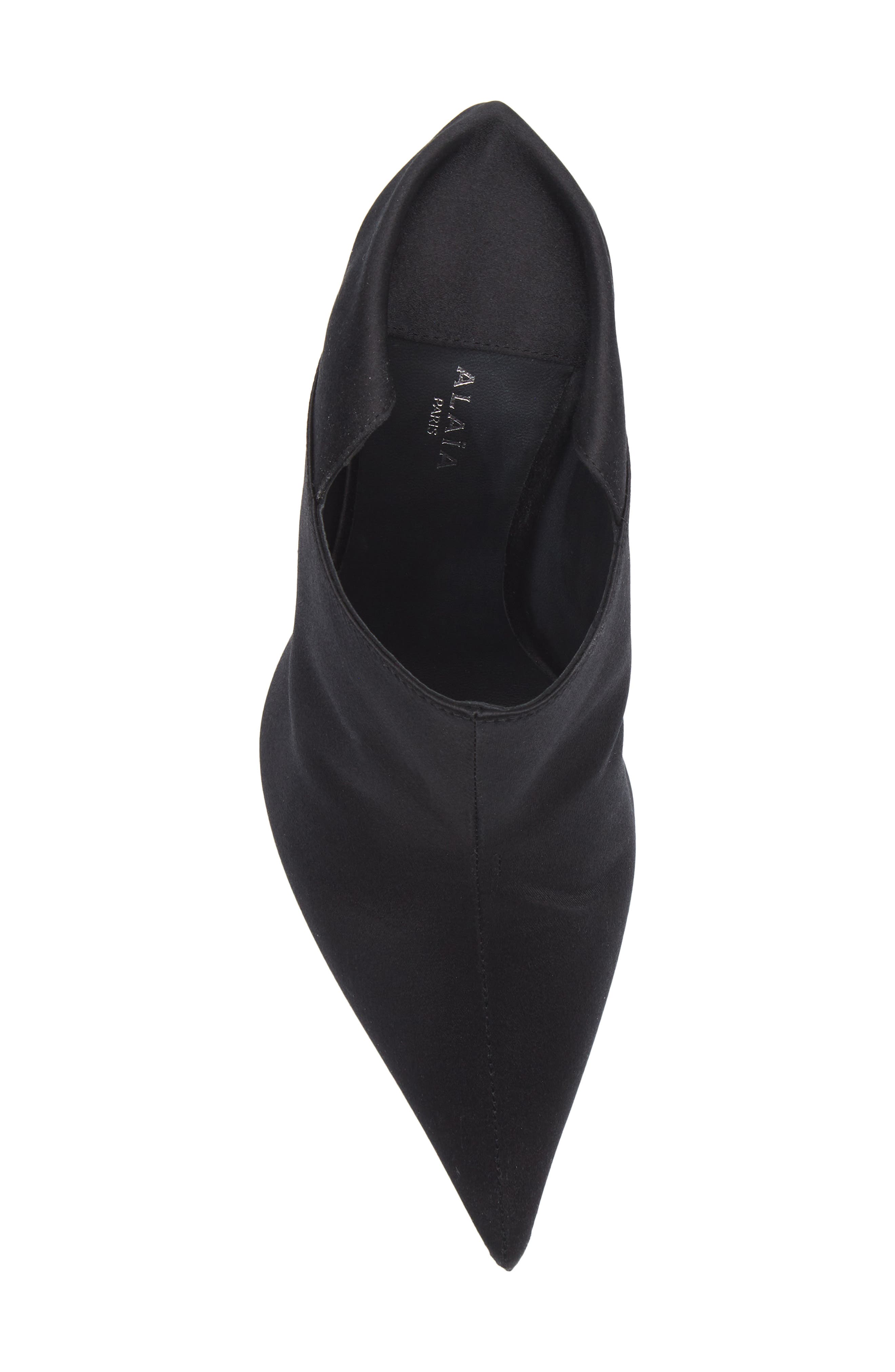 Alaïa Acrylic Wedge Mule, Alternate, color, Noir