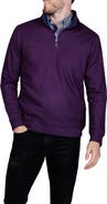 TailorByrd French Rib Quarter Zip Sweater