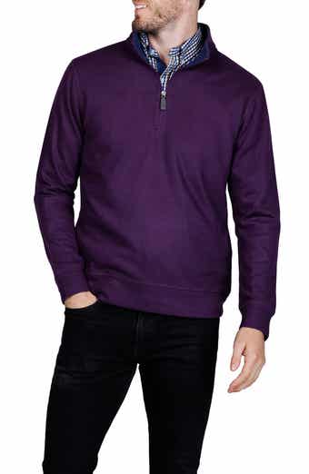 TailorByrd French Rib Quarter Zip Sweater