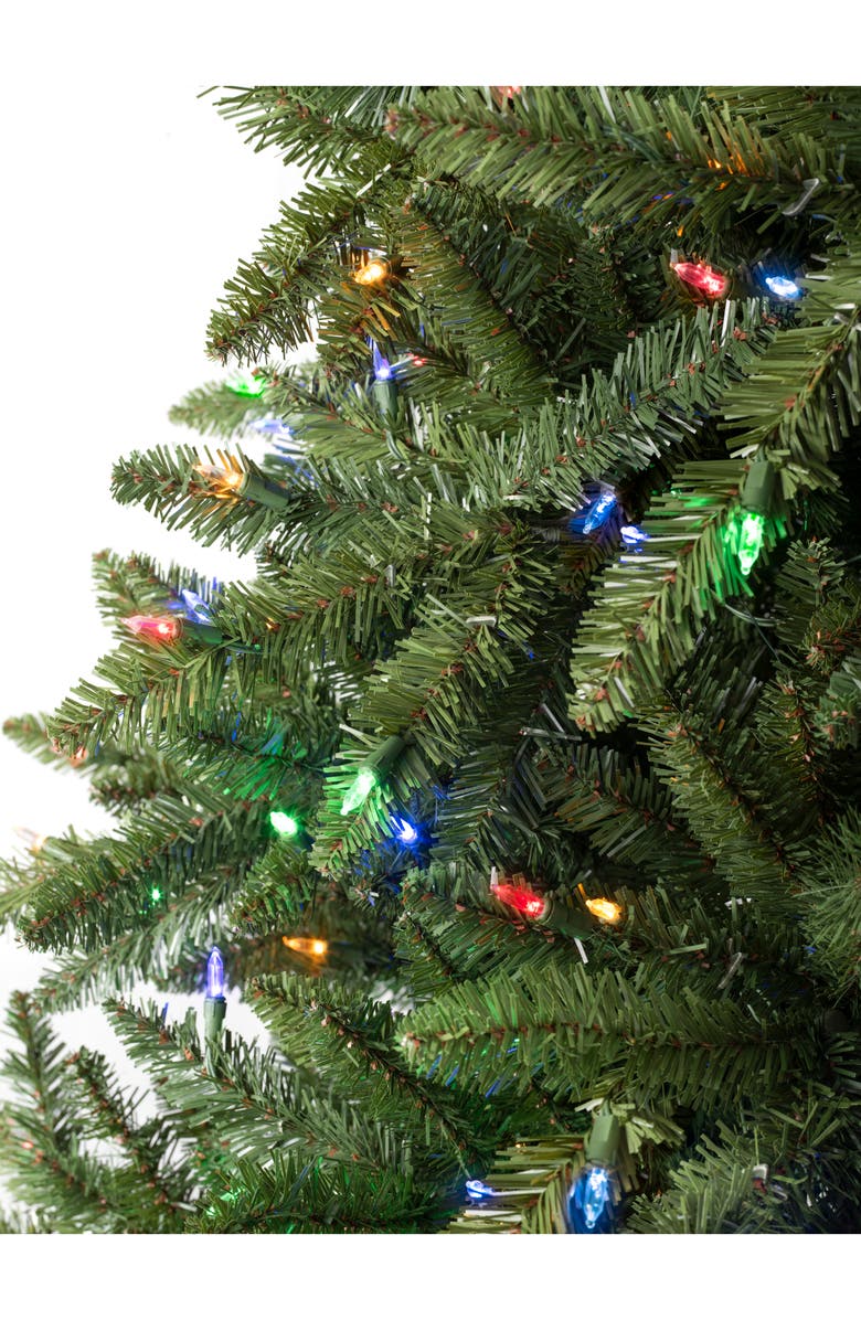 TREETOPIA Artificial Pre-Lit Color Blast Balsam Spruce Tree, Alternate, color, Green