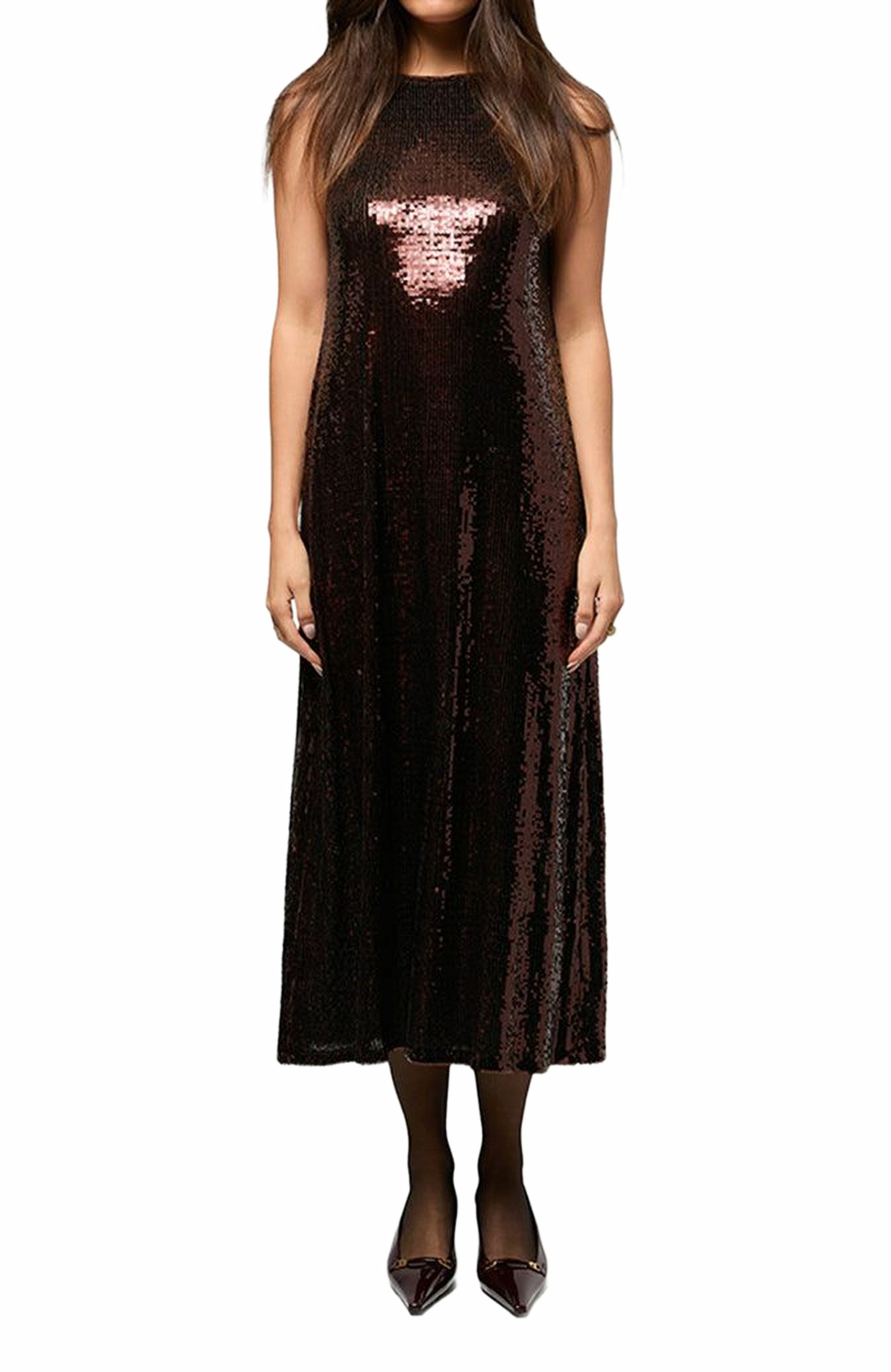 Sequin Maxi Dress - image 2