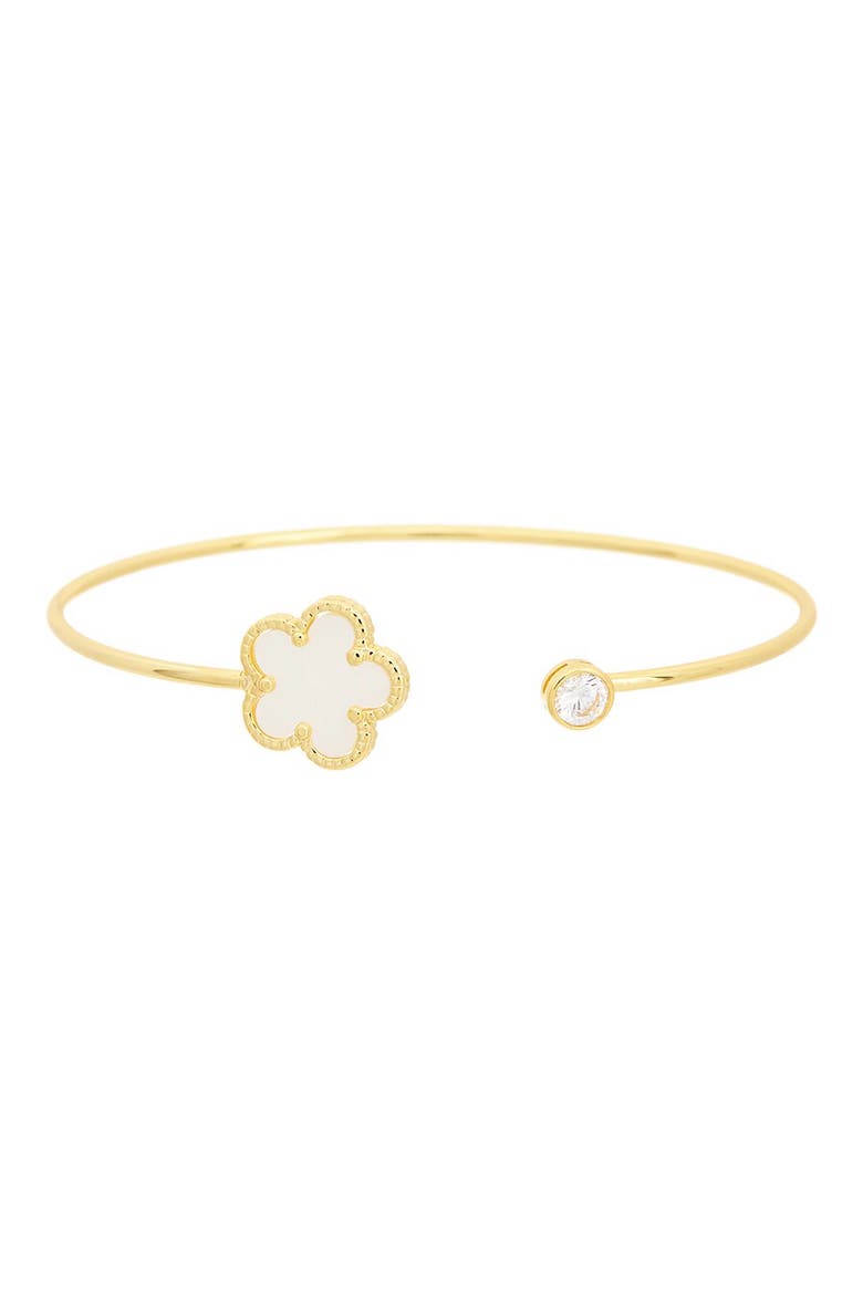 Clover Bangle Bracelet, Main, color, YELLOW