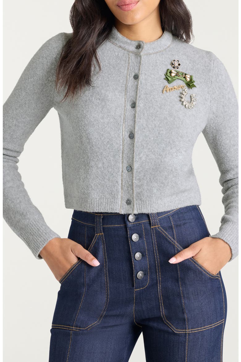 Allura Cardigan, Main, color, HEATHER GREY/CLEAR