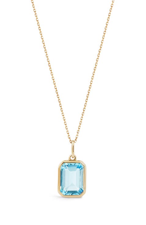 Solid Yellow Gold Spritz Necklace